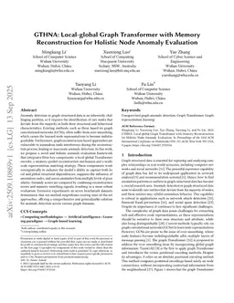 GTHNA: Local-global Graph Transformer with Memory Reconstruction for Holistic Node Anomaly Evaluation