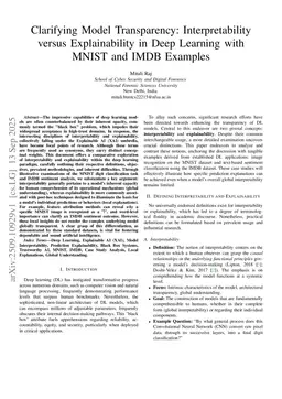 Clarifying Model Transparency: Interpretability versus Explainability in Deep Learning with MNIST and IMDB Examples