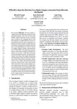 PHLoRA: data-free Post-hoc Low-Rank Adapter extraction from full-rank checkpoint