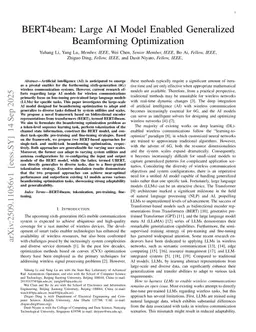 BERT4beam: Large AI Model Enabled Generalized Beamforming Optimization