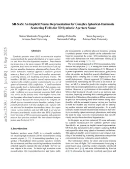 SH-SAS: An Implicit Neural Representation for Complex Spherical-Harmonic Scattering Fields for 3D Synthetic Aperture Sonar