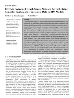 BIGNet: Pretrained Graph Neural Network for Embedding Semantic, Spatial, and Topological Data in BIM Models