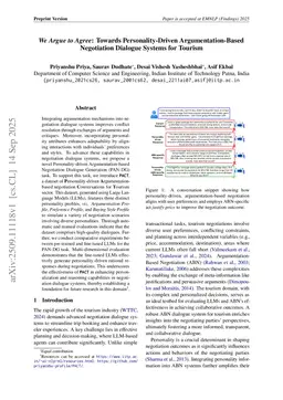 We Argue to Agree: Towards Personality-Driven Argumentation-Based Negotiation Dialogue Systems for Tourism