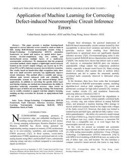 Application of Machine Learning for Correcting Defect-induced Neuromorphic Circuit Inference Errors