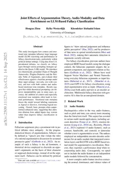 Joint Effects of Argumentation Theory, Audio Modality and Data Enrichment on LLM-Based Fallacy Classification