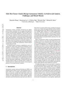 SoK: How Sensor Attacks Disrupt Autonomous Vehicles: An End-to-end Analysis, Challenges, and Missed Threats