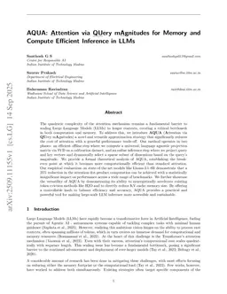 AQUA: Attention via QUery mAgnitudes for Memory and Compute Efficient Inference in LLMs