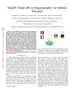 StegOT: Trade-offs in Steganography via Optimal Transport