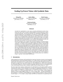 Scaling Up Forest Vision with Synthetic Data