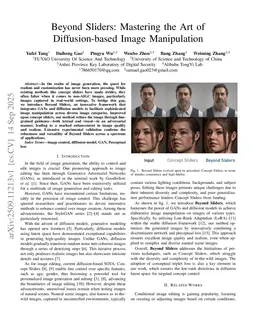 Beyond Sliders: Mastering the Art of Diffusion-based Image Manipulation