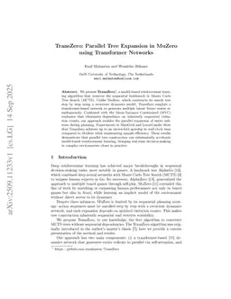 TransZero: Parallel Tree Expansion in MuZero using Transformer Networks