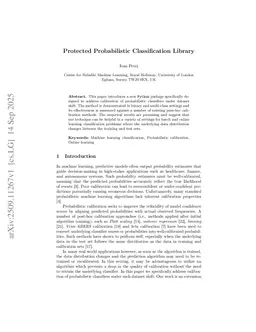 Protected Probabilistic Classification Library