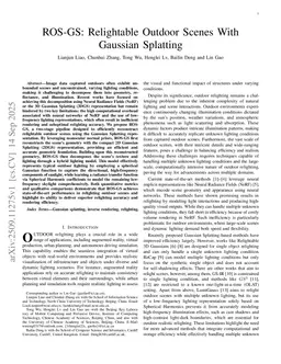 ROSGS: Relightable Outdoor Scenes With Gaussian Splatting