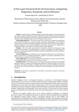 A five-layer framework for AI governance: integrating regulation, standards, and certification