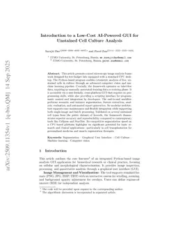 Intelligent Software System for Low-Cost, Brightfield Segmentation: Algorithmic Implementation for Cytometric Auto-Analysis