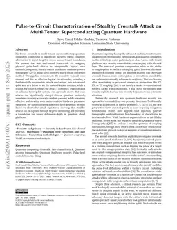 Pulse-to-Circuit Characterization of Stealthy Crosstalk Attack on Multi-Tenant Superconducting Quantum Hardware