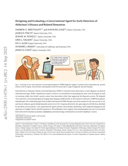 Designing and Evaluating a Conversational Agent for Early Diagnosis of Alzheimer's Disease and Related Dementias
