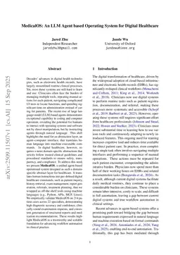 MedicalOS: An LLM Agent based Operating System for Digital Healthcare