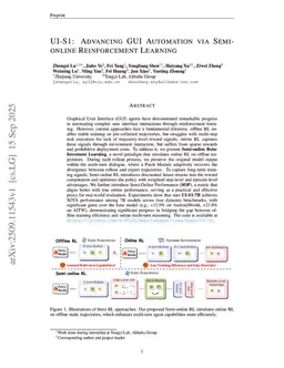UI-S1: Advancing GUI Automation via Semi-online Reinforcement Learning