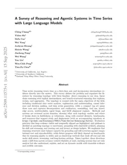 A Survey of Reasoning and Agentic Systems in Time Series with Large Language Models
