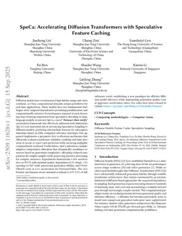 SpeCa: Accelerating Diffusion Transformers with Speculative Feature Caching