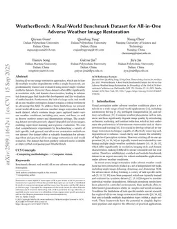 WeatherBench: A Real-World Benchmark Dataset for All-in-One Adverse Weather Image Restoration