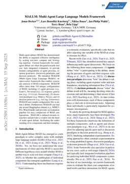 MALLM: Multi-Agent Large Language Models Framework