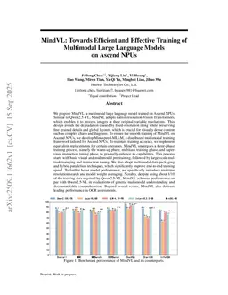 MindVL: Towards Efficient and Effective Training of Multimodal Large Language Models on Ascend NPUs
