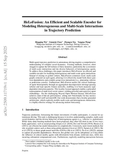 HeLoFusion: An Efficient and Scalable Encoder for Modeling Heterogeneous and Multi-Scale Interactions in Trajectory Prediction