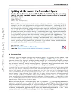 Igniting VLMs toward the Embodied Space