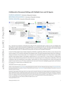 Collaborative Document Editing with Multiple Users and AI Agents