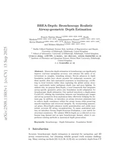 BREA-Depth: Bronchoscopy Realistic Airway-geometric Depth Estimation