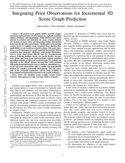 Integrating Prior Observations for Incremental 3D Scene Graph Prediction