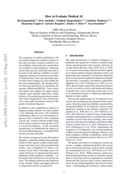 How to Evaluate Medical AI