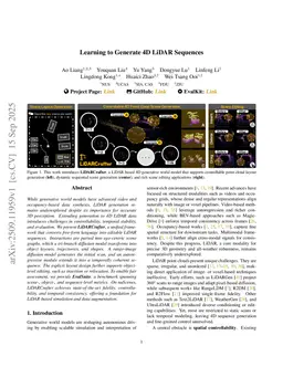 Learning to Generate 4D LiDAR Sequences