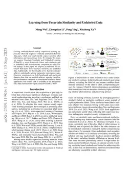 Learning from Uncertain Similarity and Unlabeled Data
