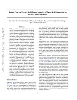 Robust Concept Erasure in Diffusion Models: A Theoretical Perspective on Security and Robustness