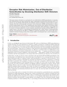 Deceptive Risk Minimization: Out-of-Distribution Generalization by Deceiving Distribution Shift Detectors