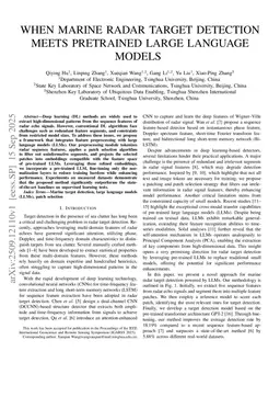 When marine radar target detection meets pretrained large language models