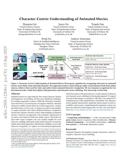 Character-Centric Understanding of Animated Movies