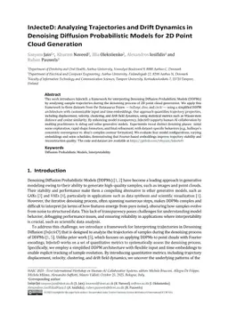InJecteD: Analyzing Trajectories and Drift Dynamics in Denoising Diffusion Probabilistic Models for 2D Point Cloud Generation