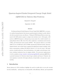 Quantum-Inspired Stacked Integrated Concept Graph Model (QISICGM) for Diabetes Risk Prediction