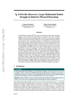 InPhyRe Discovers: Large Multimodal Models Struggle in Inductive Physical Reasoning