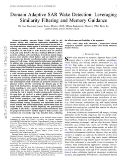 Domain Adaptive SAR Wake Detection: Leveraging Similarity Filtering and Memory Guidance