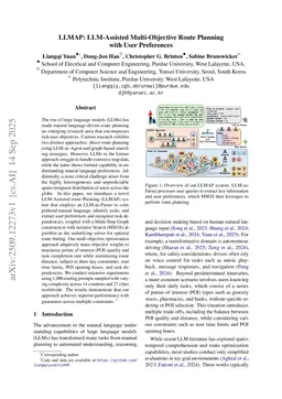 LLMAP: LLM-Assisted Multi-Objective Route Planning with User Preferences