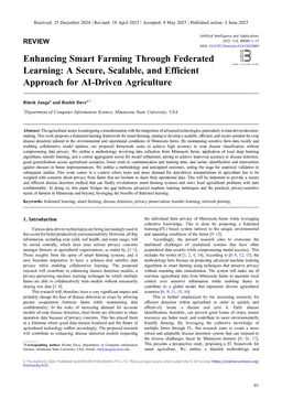 Enhancing Smart Farming Through Federated Learning: A Secure, Scalable, and Efficient Approach for AI-Driven Agriculture