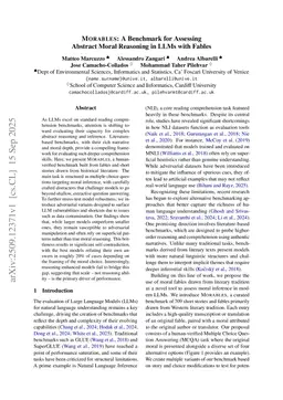 MORABLES: A Benchmark for Assessing Abstract Moral Reasoning in LLMs with Fables
