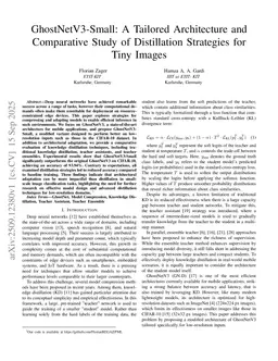 GhostNetV3-Small: A Tailored Architecture and Comparative Study of Distillation Strategies for Tiny Images