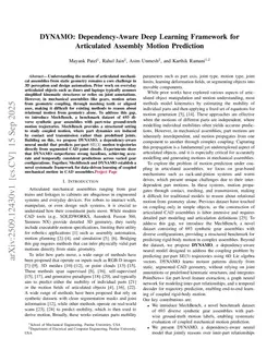 DYNAMO: Dependency-Aware Deep Learning Framework for Articulated Assembly Motion Prediction