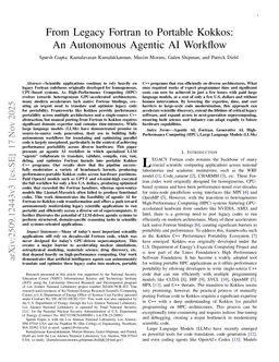 From Legacy Fortran to Portable Kokkos: An Autonomous Agentic AI Workflow